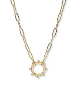 Capteur D’histoire en Diamant Marine Dew Drop avec Chaine Ovale
