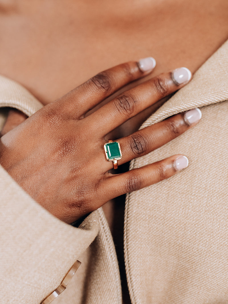 Bague Taille Émeraude Cléo Daniela