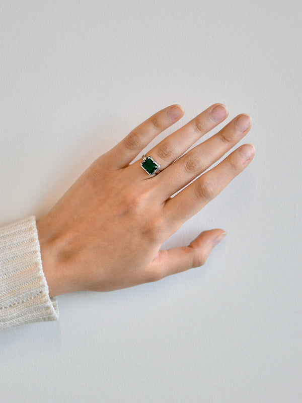 Cléo Daniela Emerald Cut Ring