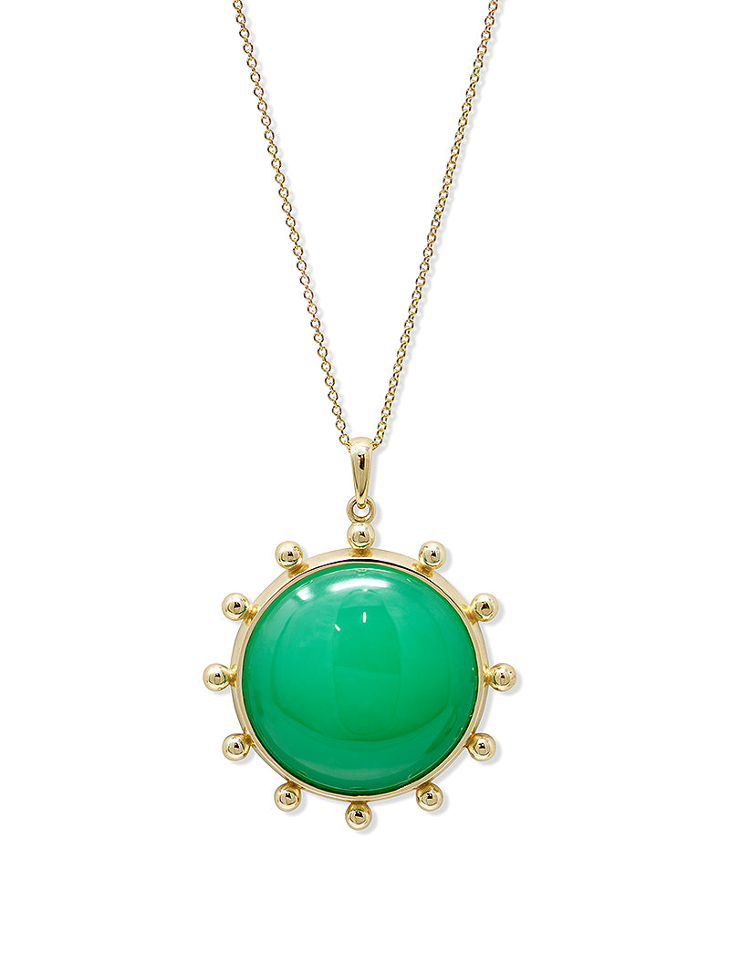 Pendentif Chrysoprase Marin Dew Drop