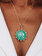 Pendentif Chrysoprase Marin Dew Drop