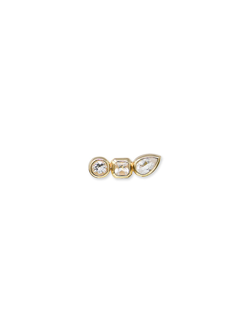  Cléo Jaeda Boucle D'oreille Chaîne Triple