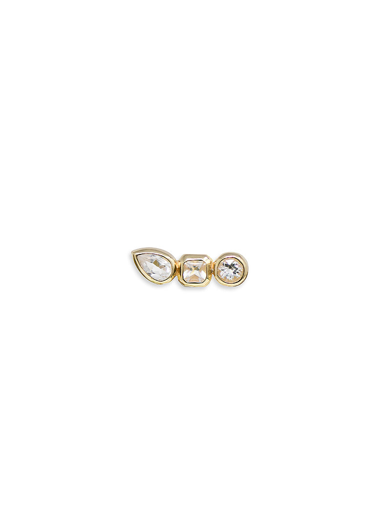  Cléo Jaeda Boucle D'oreille Chaîne Triple