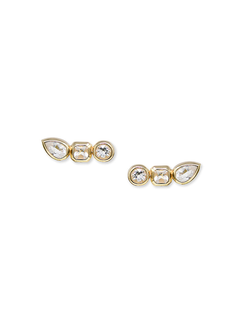  Cléo Jaeda Boucle D'oreille Chaîne Triple