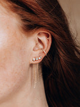  Cléo Jaeda Boucle D'oreille Chaîne Triple