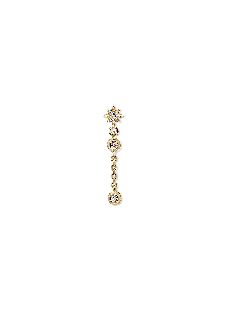 Aztec Catherine Starburst Mini Drop Chain Earrings