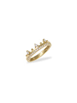 Bague Couronne Cléo Pavé