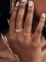 Bague Couronne Cléo Pavé