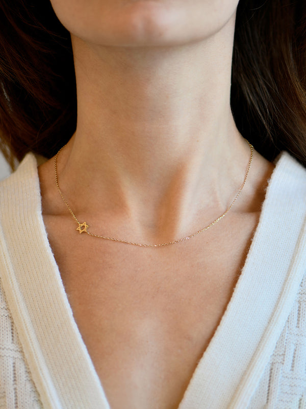 Collier Love Letter Étoile de David Creuse