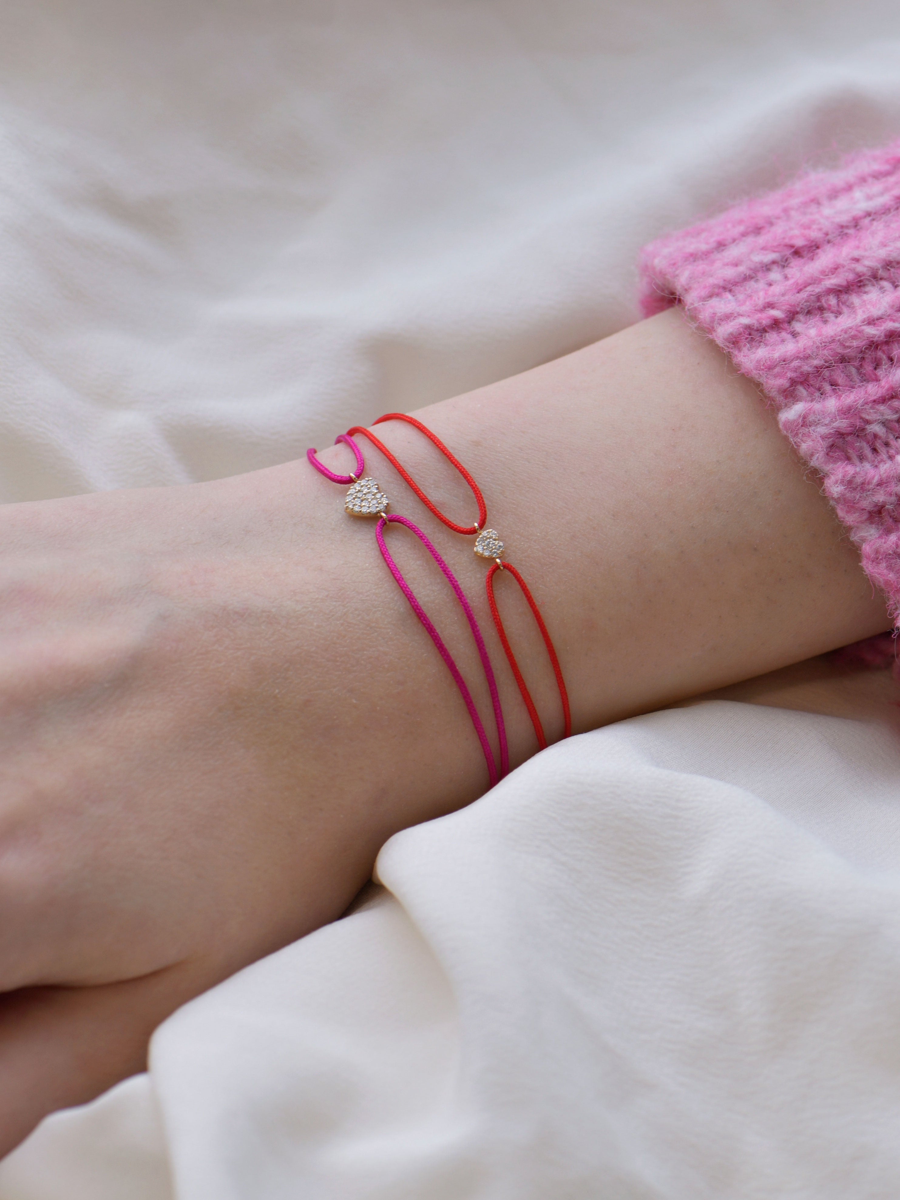 Amie Mini Pavé Heart Bracelet