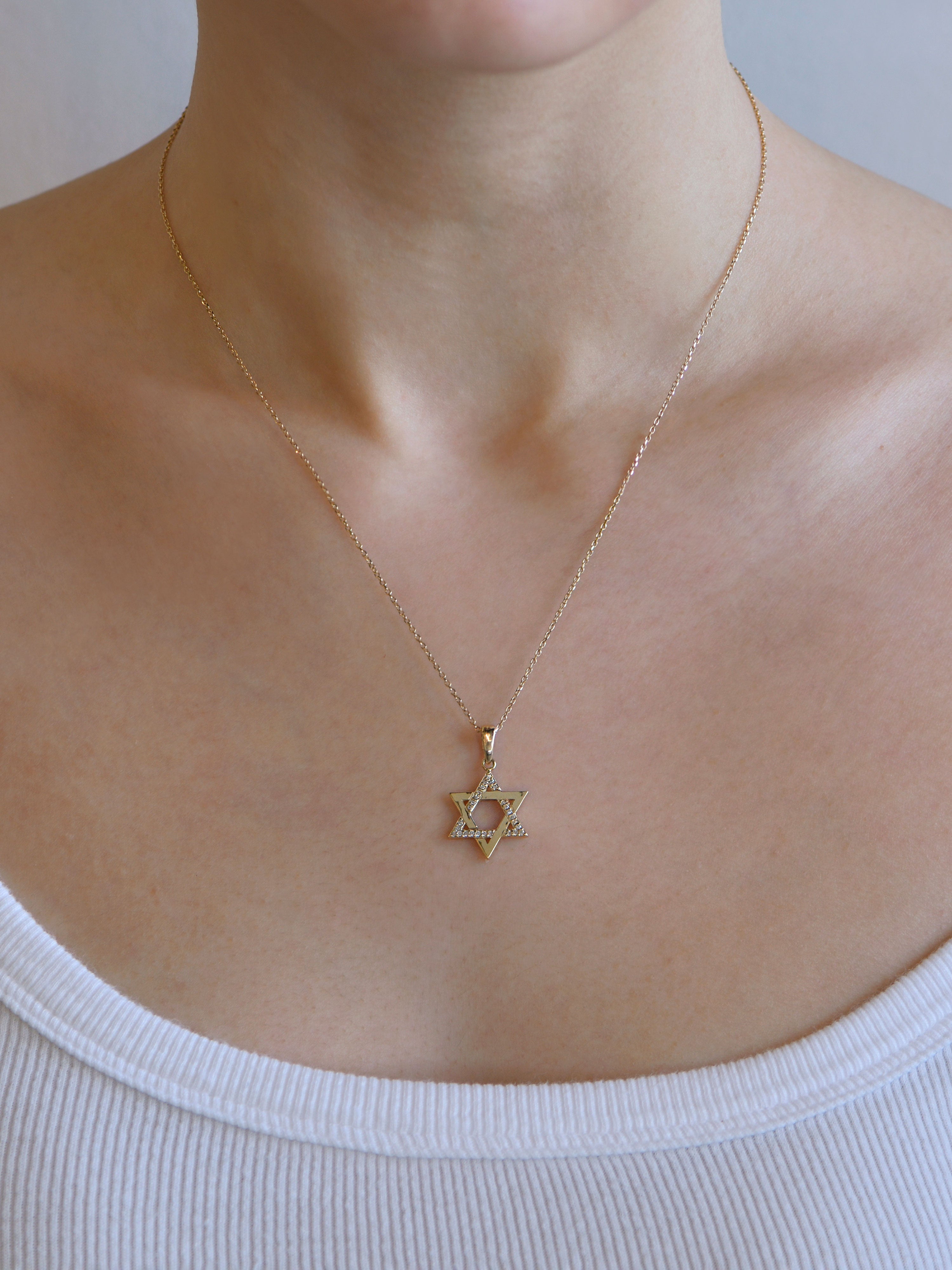 Classique Pavé Crossover Star of David Pendant
