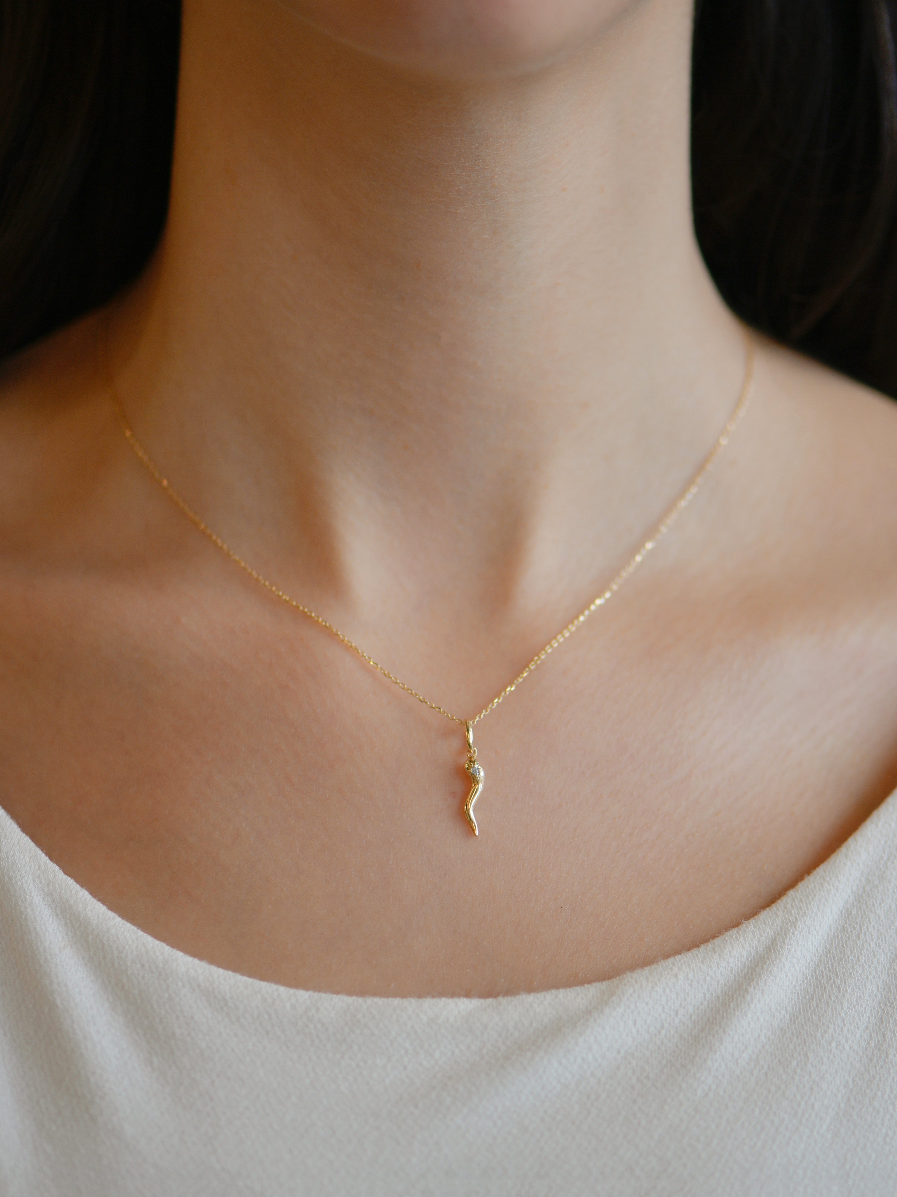 Mel Soldera Mini Cornicello Charm