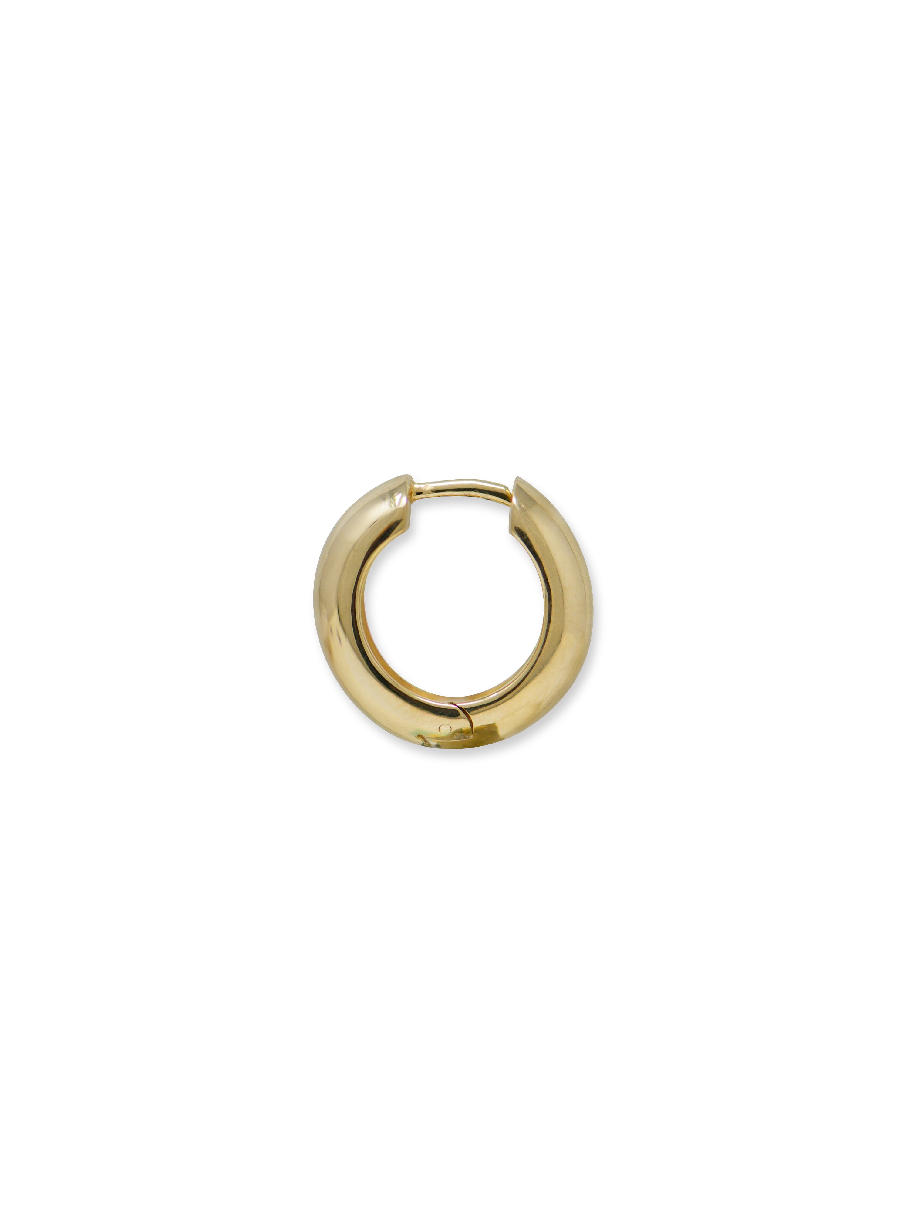 Classique Lauren 15.5mm Wide Dome Hoop Earrings