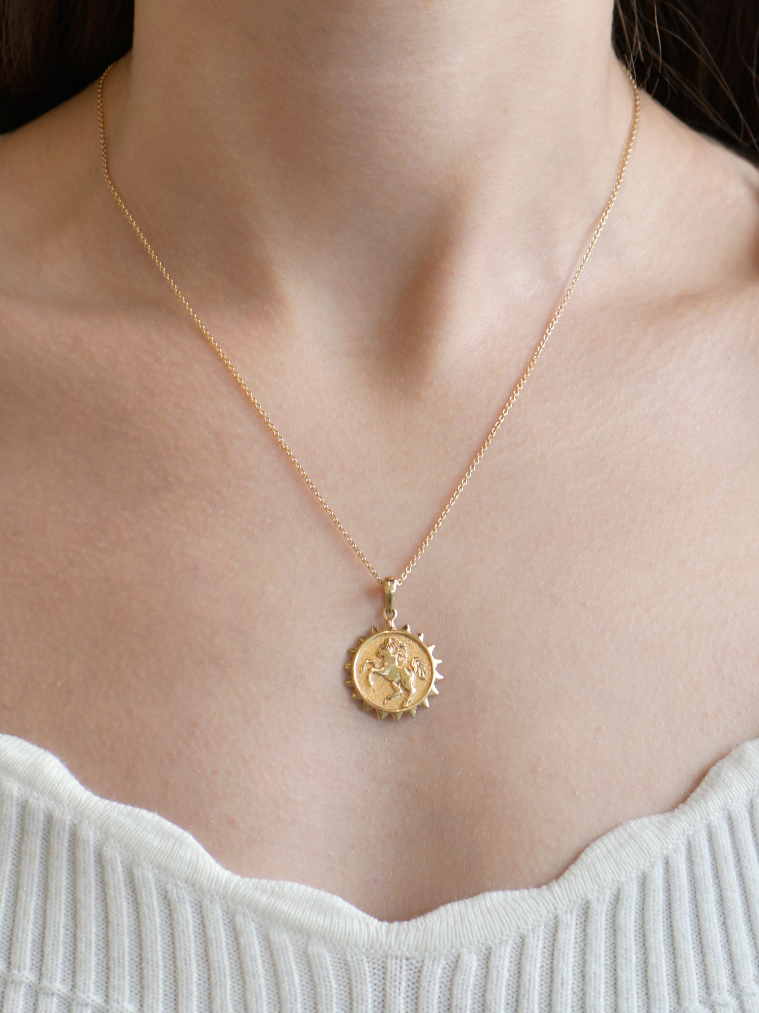 Aztec Year of The Horse Medallion