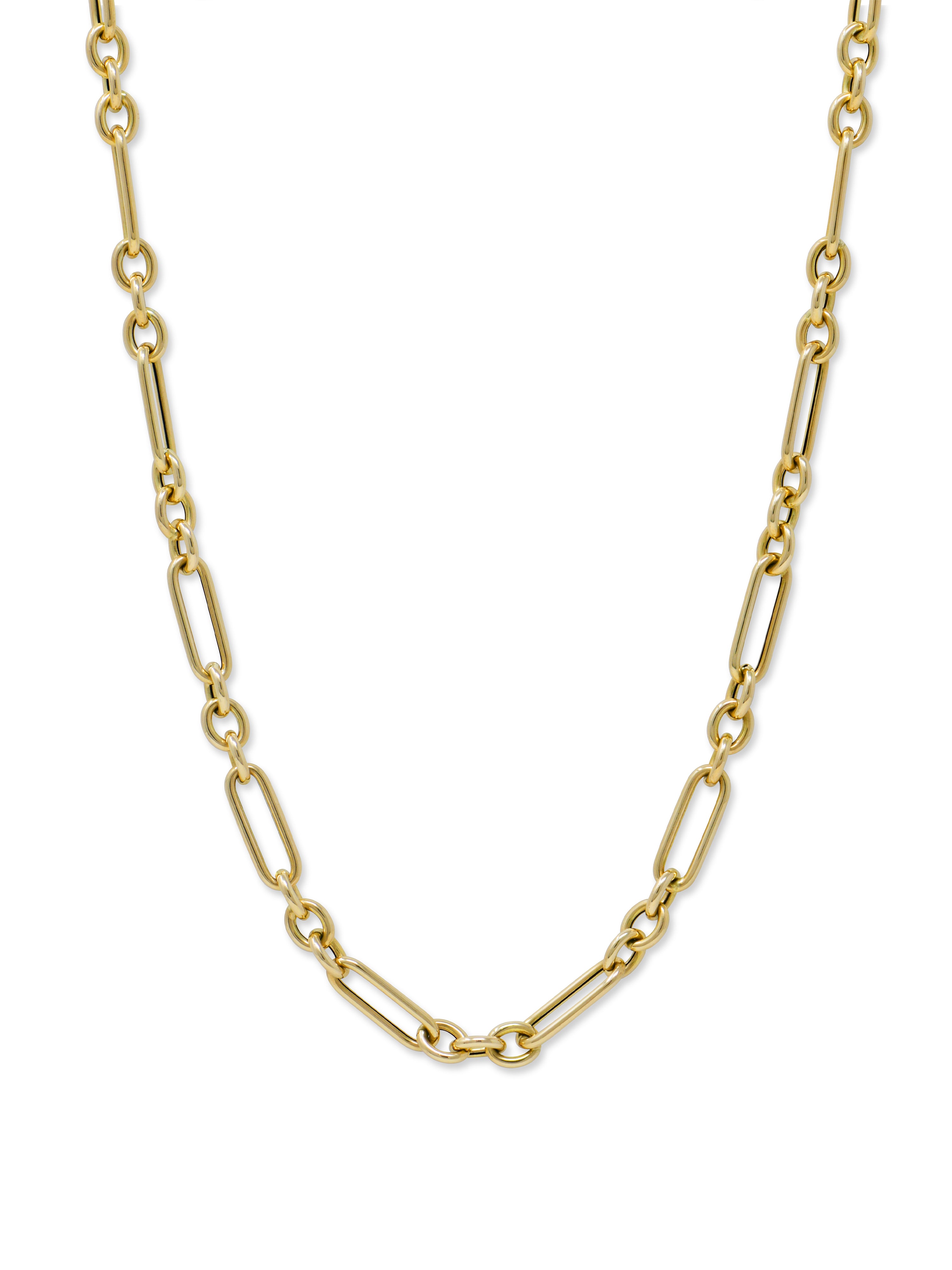 Camille Elongated Mixed Link Chain Necklace