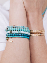 Bracelet Bohème Rondelles d’Amazonite