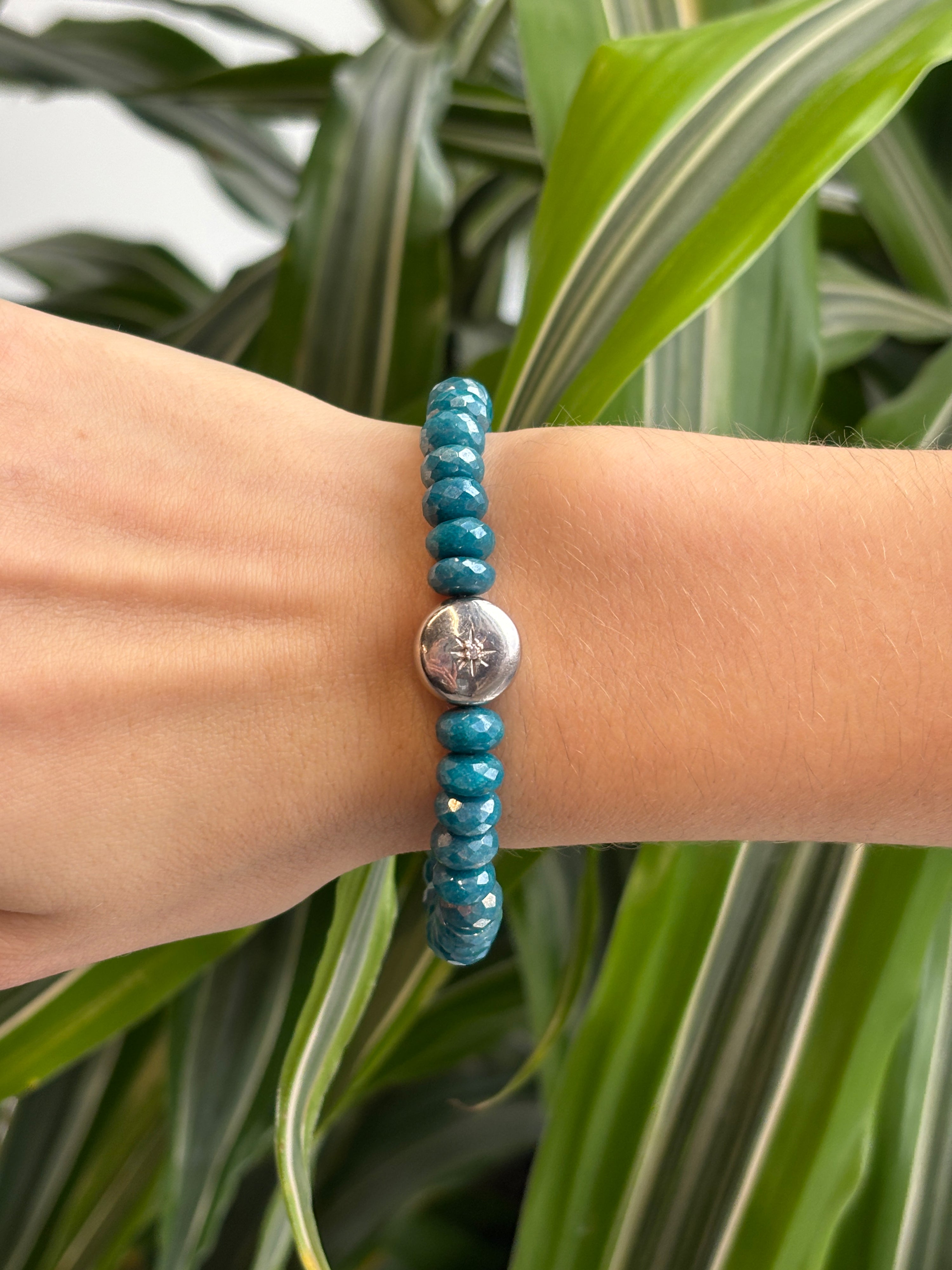 Bracelet Bohème Pierre de Lune Mystique Bleue