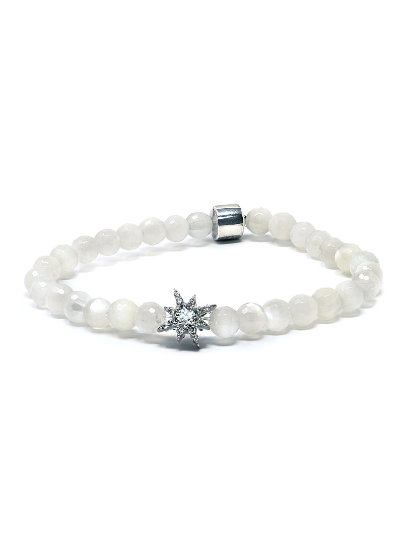 Bracelet Bohème Pierre de Lune Facette