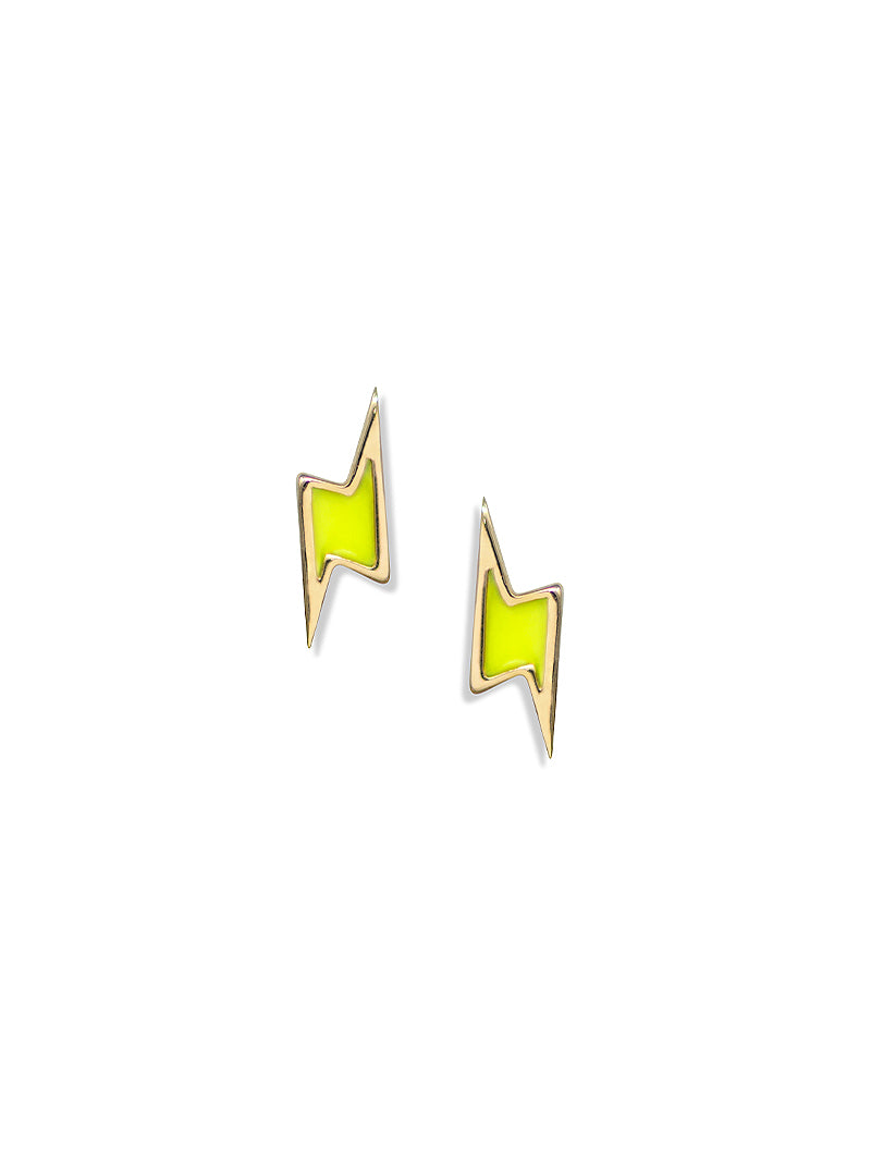Jac+Jo Enamel Lightning Bolt Studs
