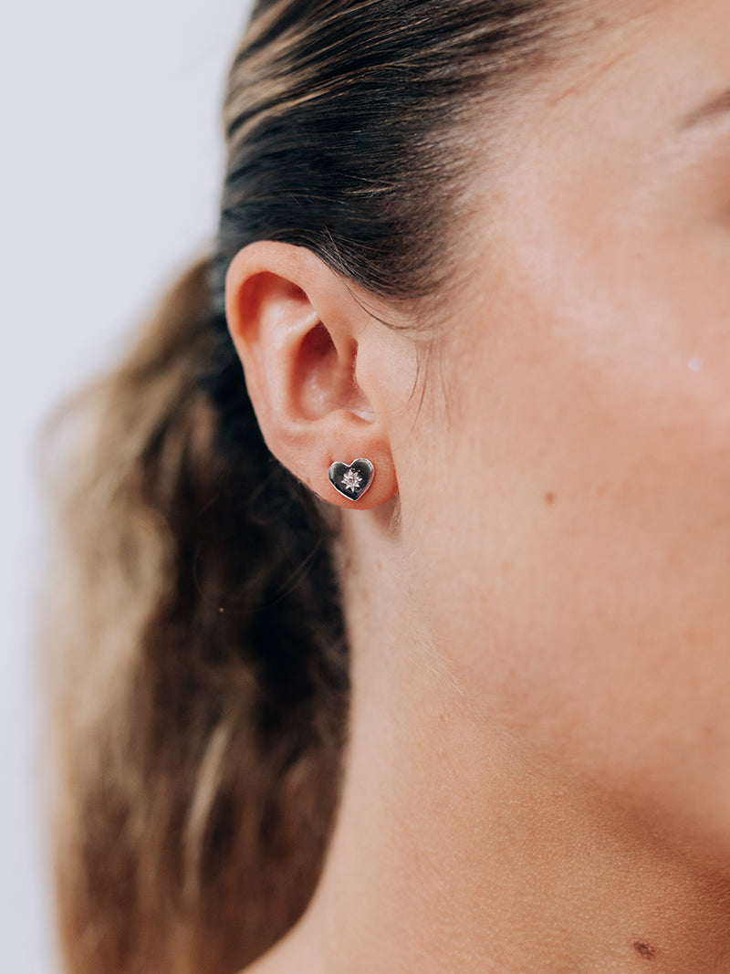 Jac + Jo Clous d’Oreilles Icône Cœurs Vintage