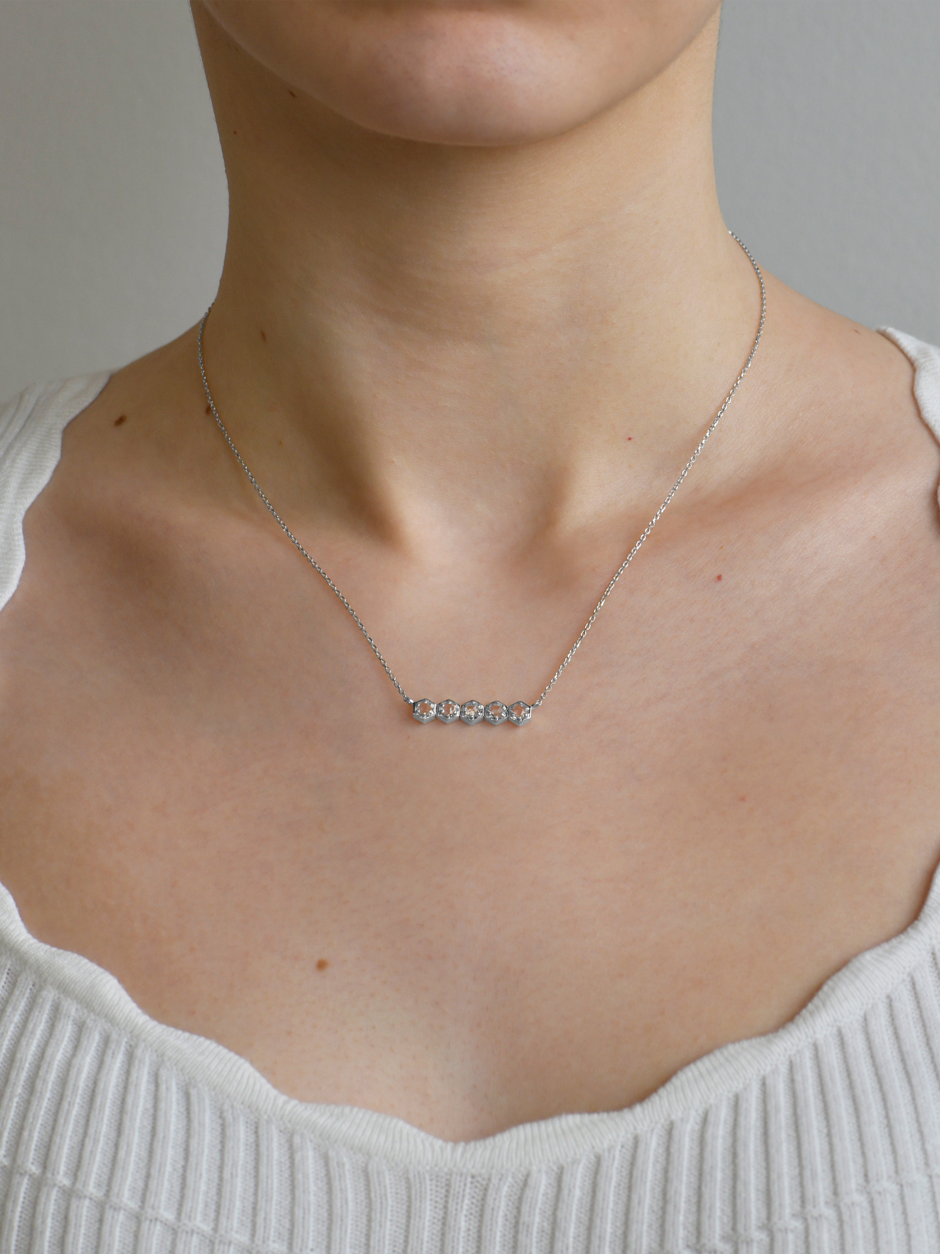 Jac+Jo Bolt Mini Bar Necklace