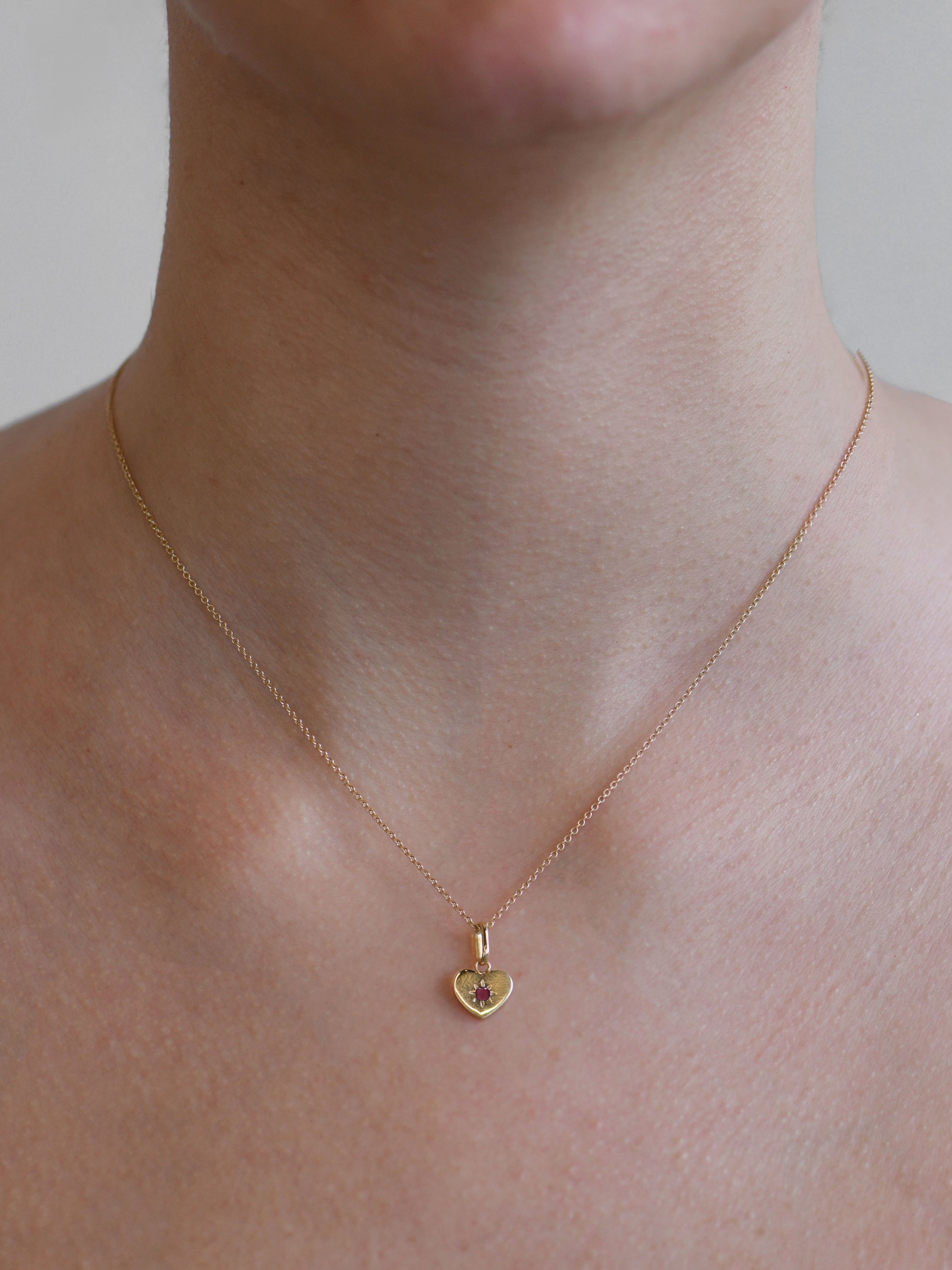 Jac+Jo Valerie Ruby Heart Charm