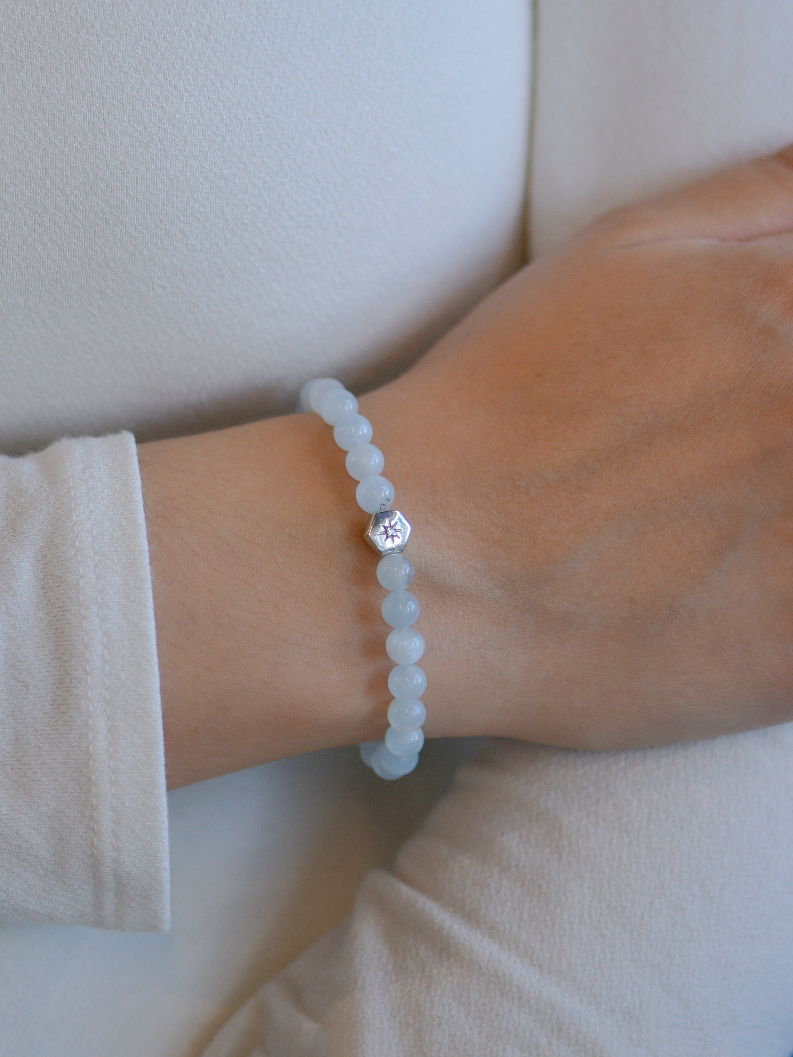 Jac+Jo Aquamarine Bolt Bracelet