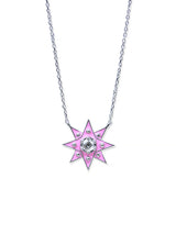 Jac+Jo Icon Pink Enamel Vintage Star Pendant