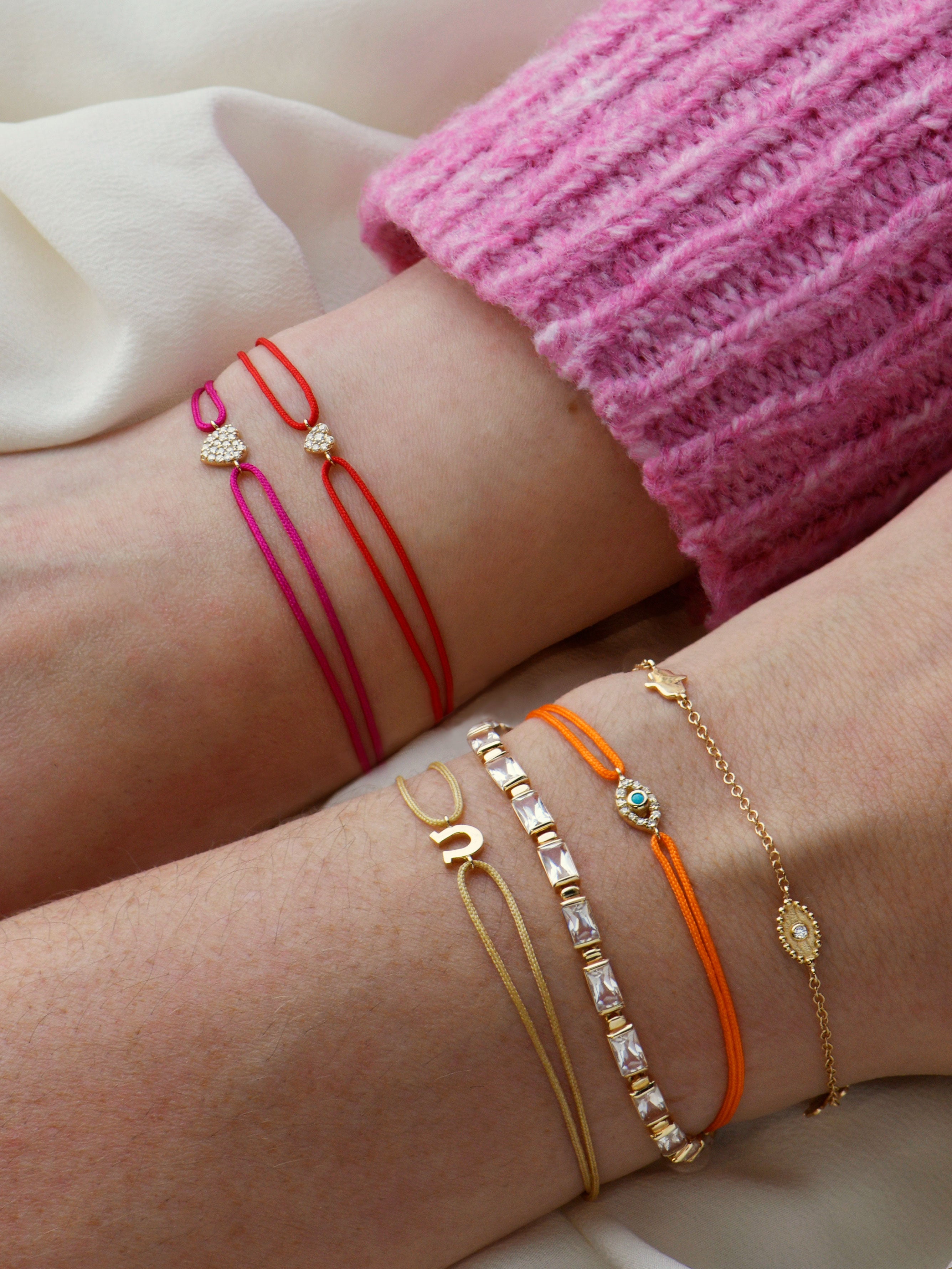 Amie Mini Pavé Heart Bracelet