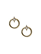 Jac + Jo Clous d’Oreilles Cercle Ouvert de Diamants Gothiques