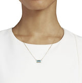 Cléo Carré Baguette Necklace