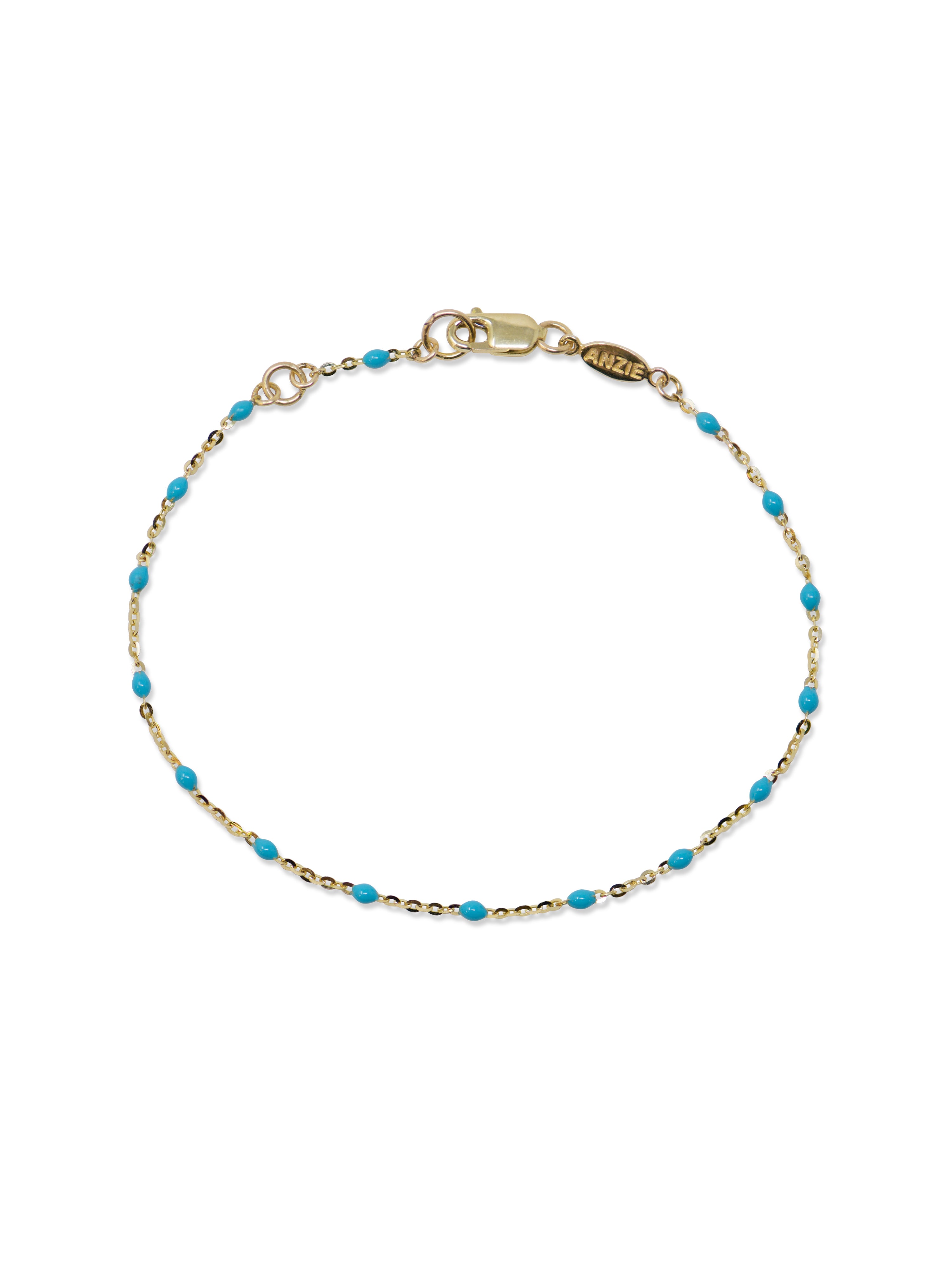 Bohème Beaded Enamel Chain Bracelet