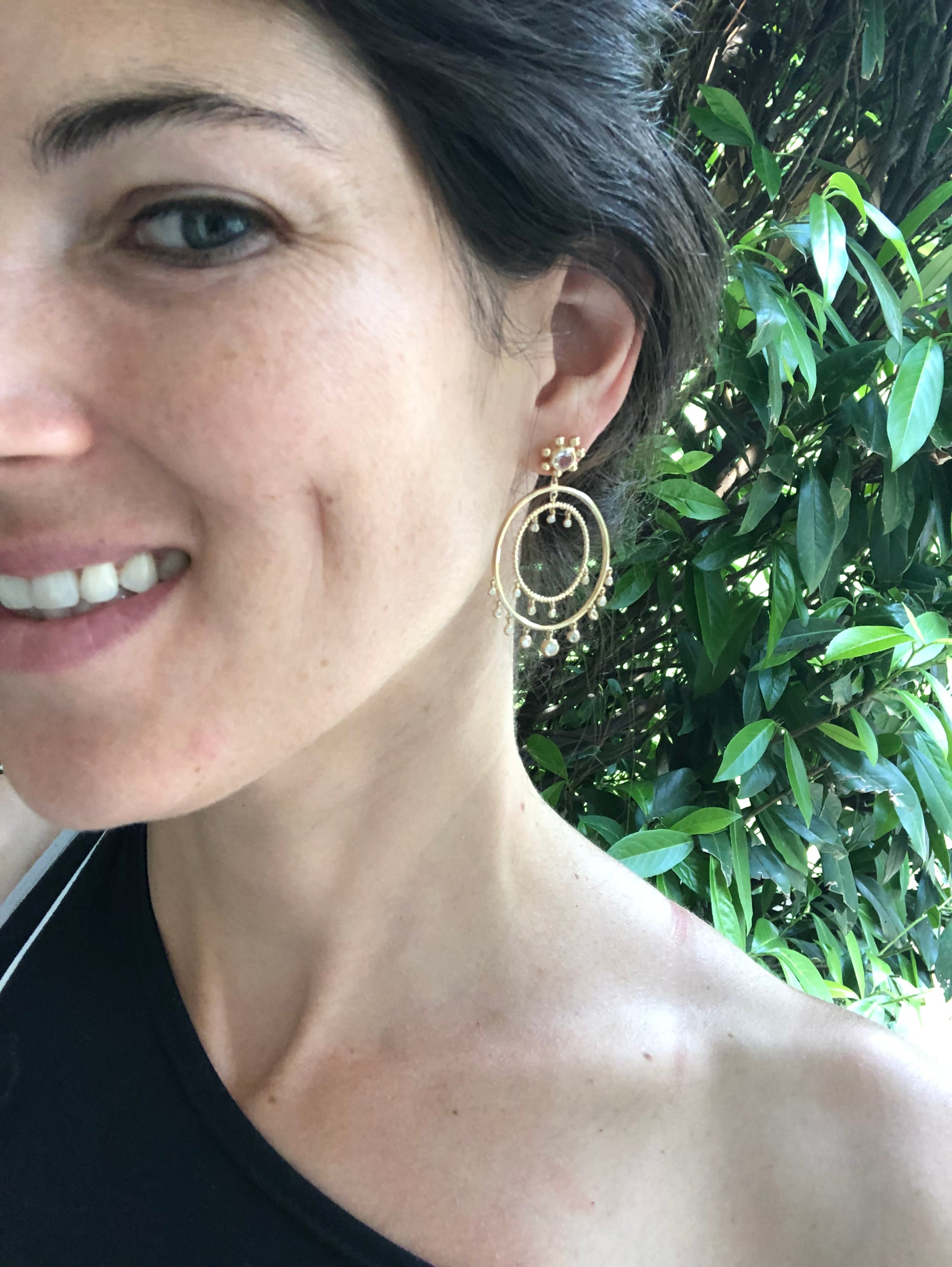 Dew Drop Cirque Marine Earrings