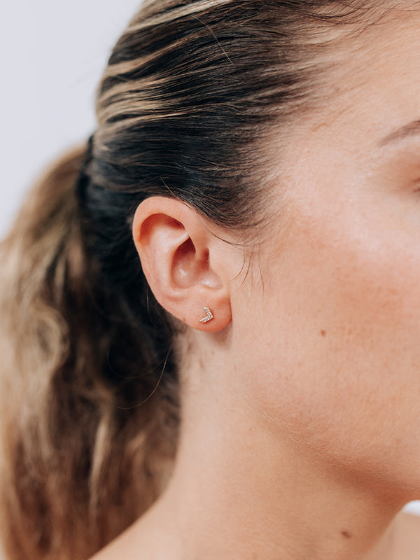 Jac+Jo Pavé Arrow Tail Studs