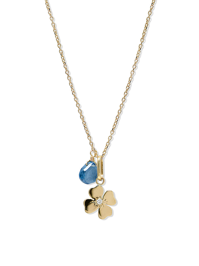 Anzie x Mel Soldera Clover Charm Necklace