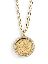 Diamond Monogram Medallion