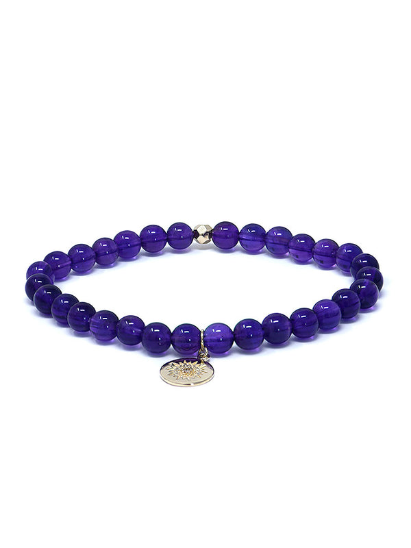 Bohème Smooth Amethyst Bracelet