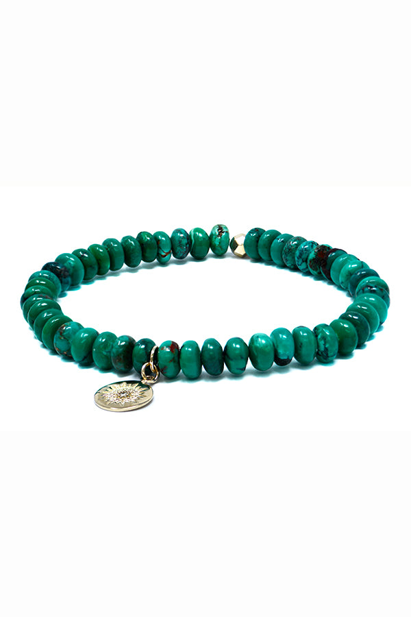 Bohème Bracelet Charme Milly Vert Turquoise