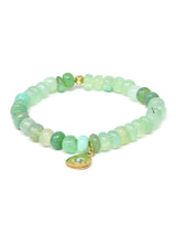 Bracelet Boheme Charme Mauvais Oeil Chrysoprase 