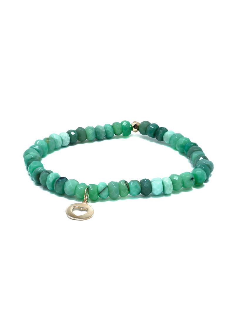 Bohème Chrysoprase Rondelle Bracelet
