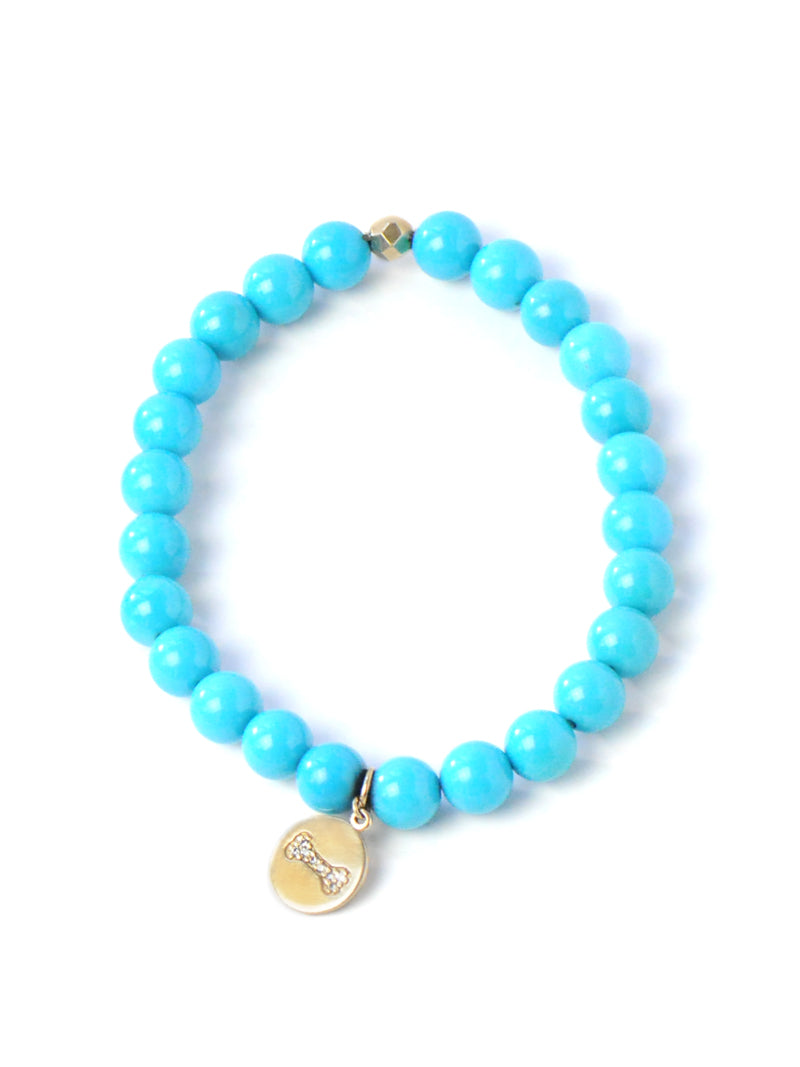 Bohème Dog Bone Sleeping Beauty Turquoise Bracelet