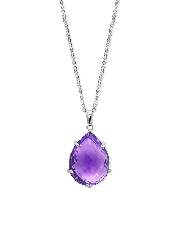 Classique Medium Pear Gemstone Necklace