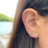 Aztec Lightning Bolt Studs