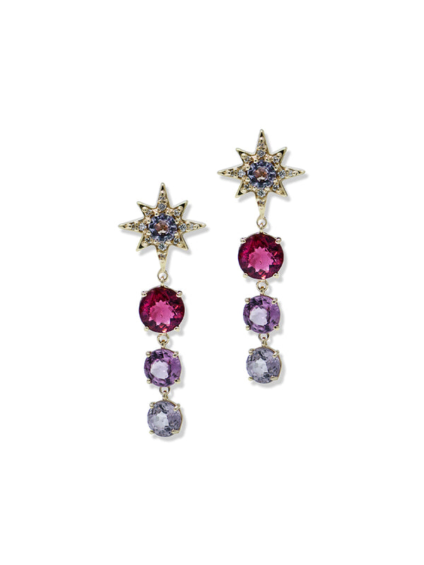 Aztec Mini Graduated Starburst Earrings