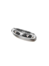 Aztec Mayan Bande en Or Blanc