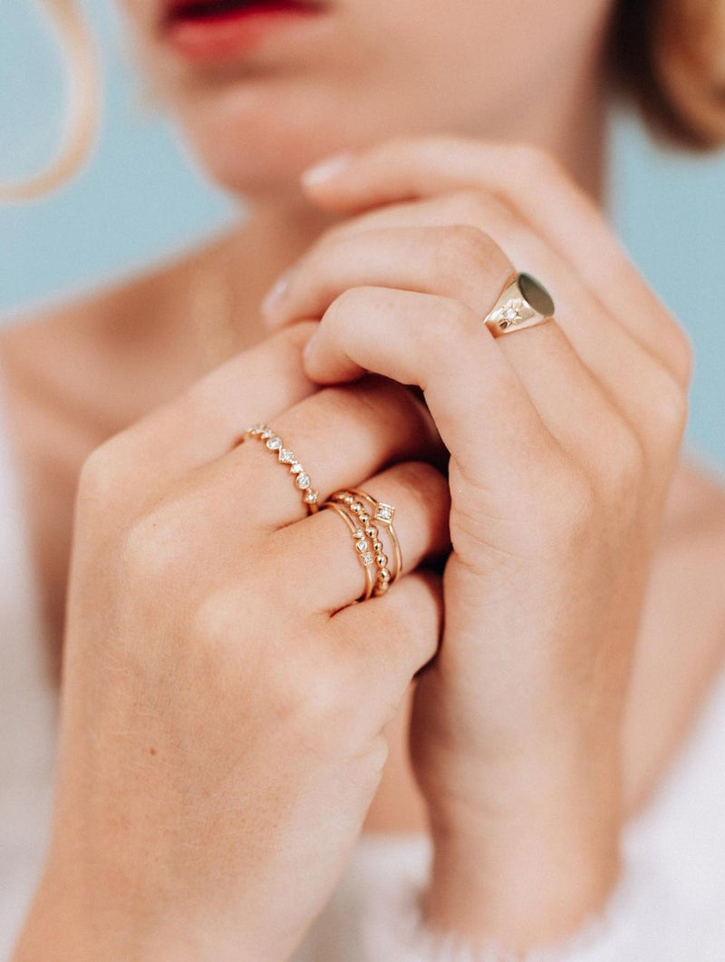 Cléo Geometric Stackable Ring