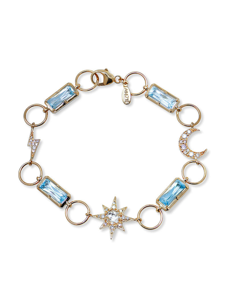 Aztec Luna Link Bracelet