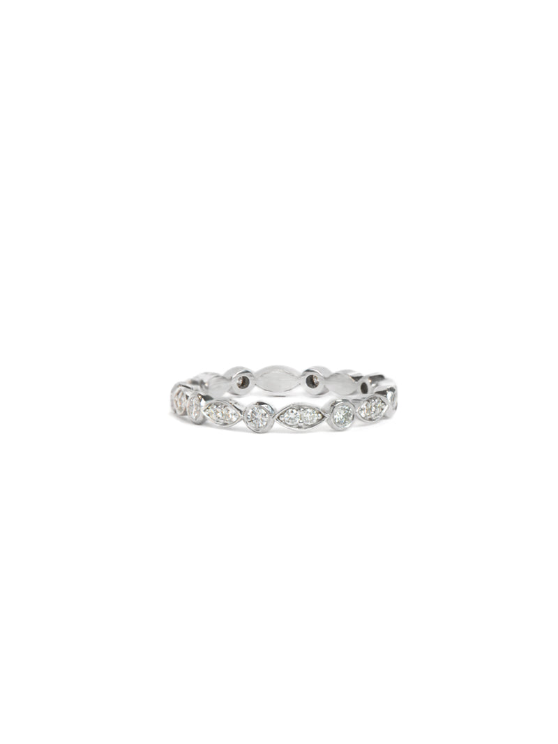 Bague Classique Facette Éternité