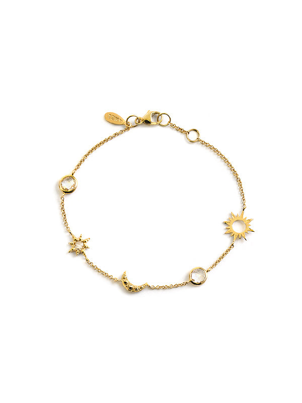 Micro Starburst Link Bracelet