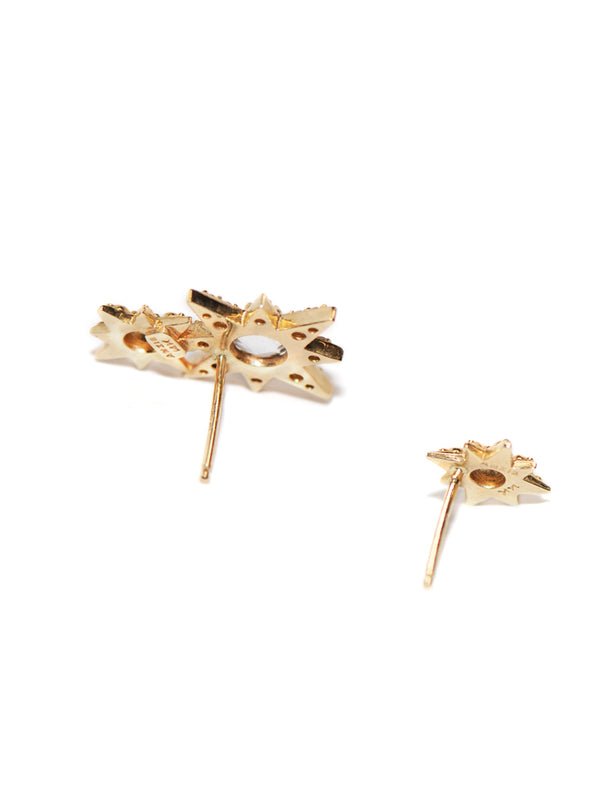 Puces d'oreilles double mini étoile Aztec